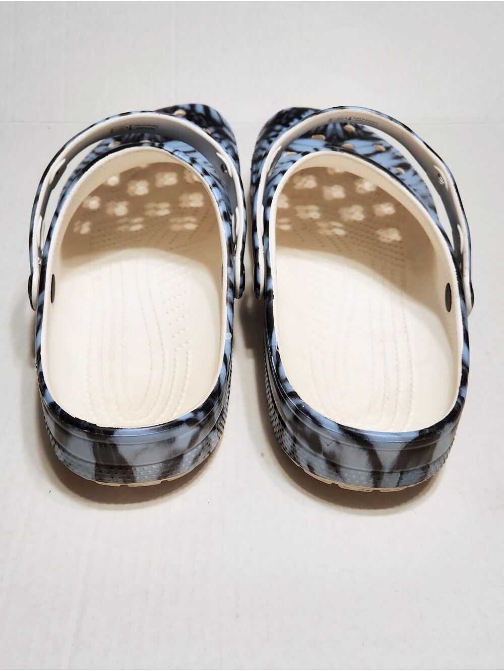 Crocs Classic Rebel Tie-Dye Clog Shoes Blue Mens 14 - Picture 7 of 10
